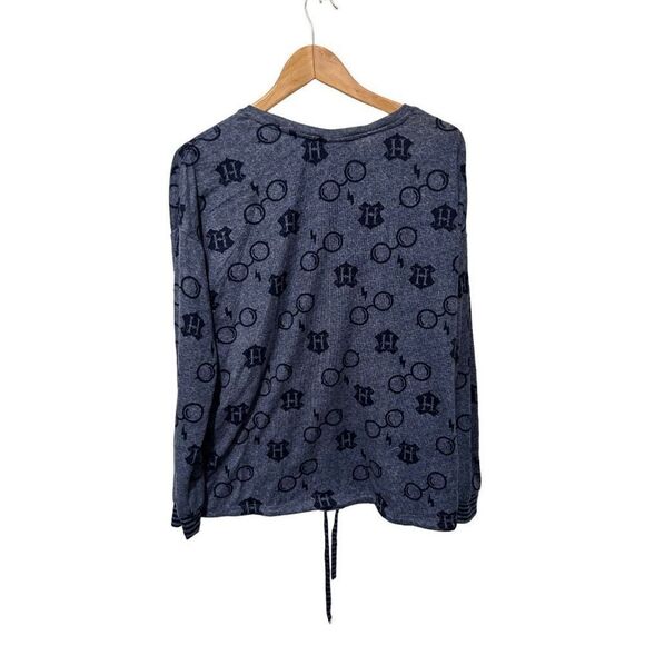 Harry Potter Wizarding World Universal Studios Disney Pull Over Pajama Blue Tie - Picture 1 of 6
